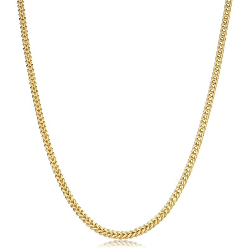 Fremada 14k Yellow Gold Franco Link Necklace