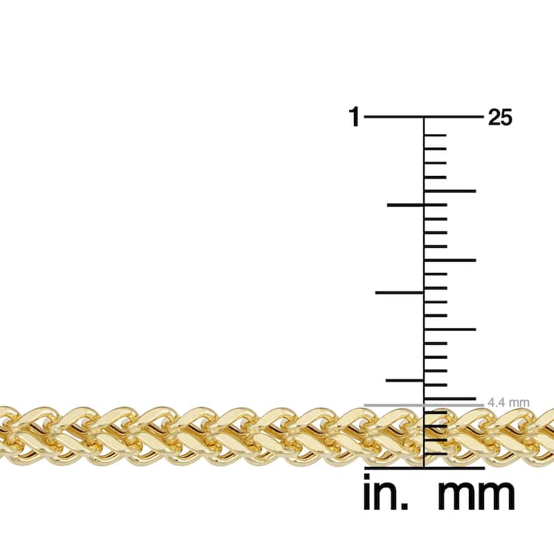 Fremada 14k Yellow Gold 4.4 millimeters Franco Link Necklace