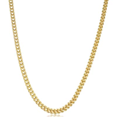 Fremada 14k Yellow Gold 4.4 millimeters Franco Link Necklace
