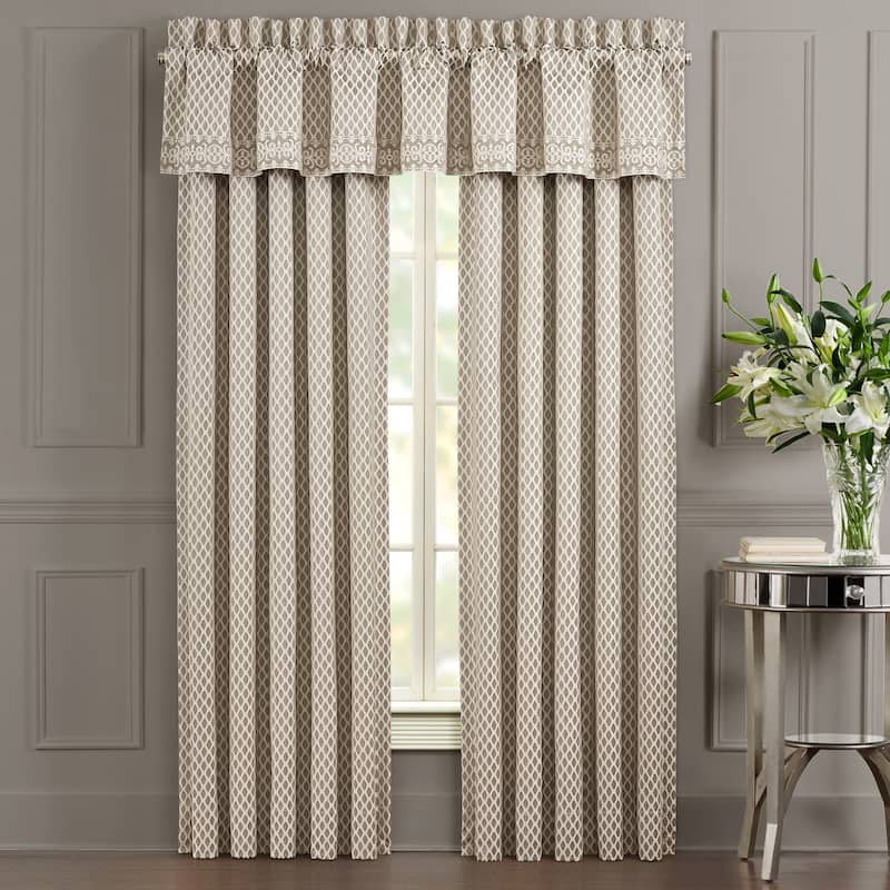 Five Queens Court Beaumont Woven Jacquard Window Panel Pair