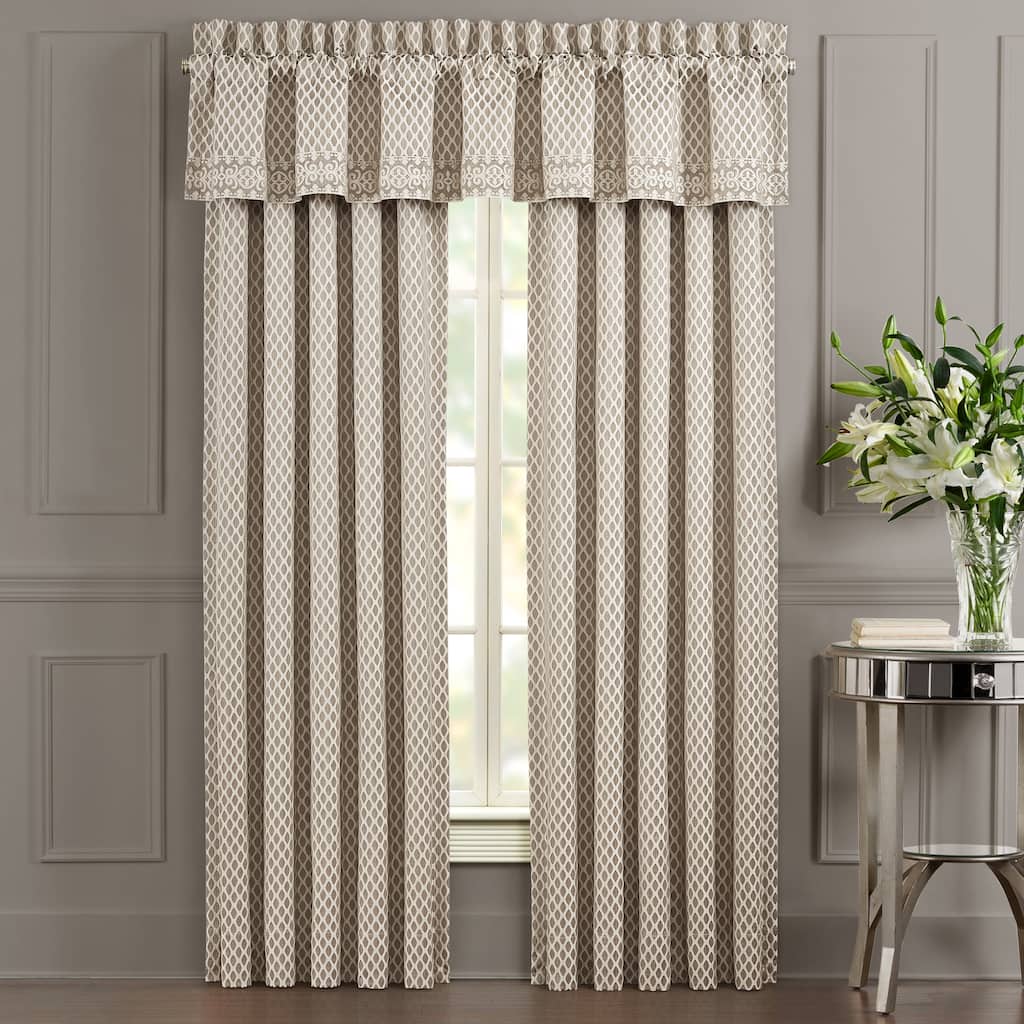 Five Queens Court Beaumont Woven Jacquard Window Panel Pair