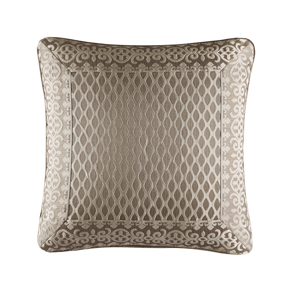 Five Queens Court Beaumont Champagne 20 Inch Square Pillow