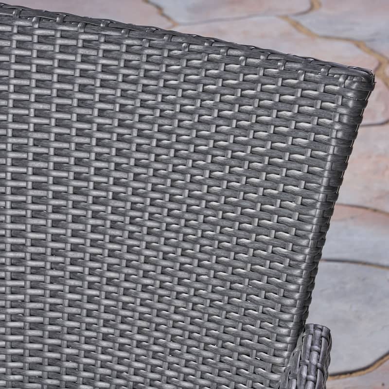 Biella Outdoor 5 Piece Wood and Wicker Dining Set by Christopher Knight Home
