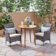 Option teak finish + multi brown + beige cushion
