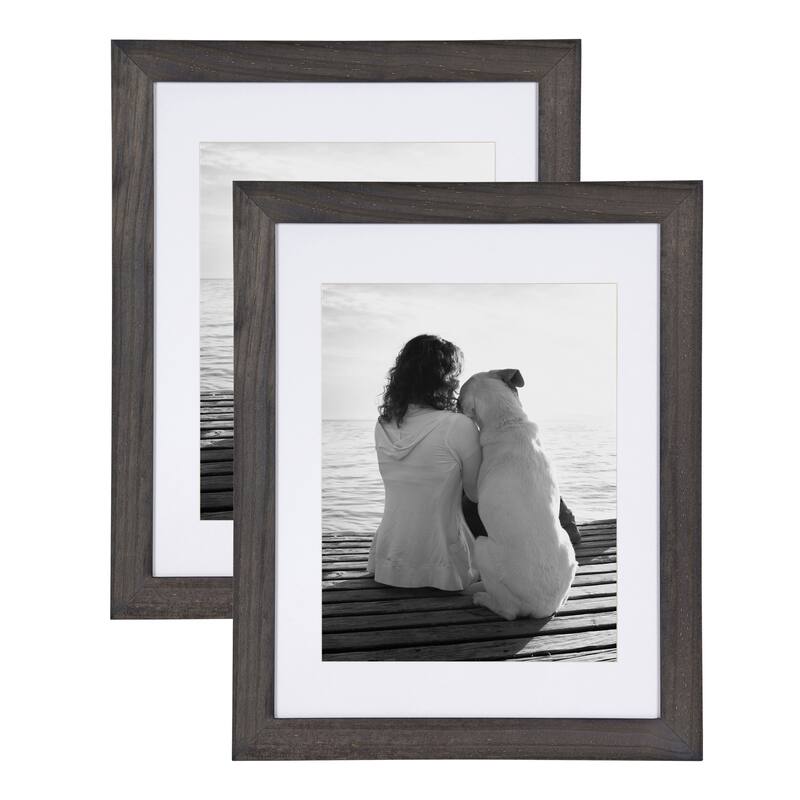 DesignOvation Museum Wood Picture Frame Set