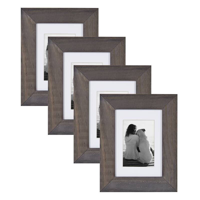 DesignOvation Museum Wood Picture Frame Set