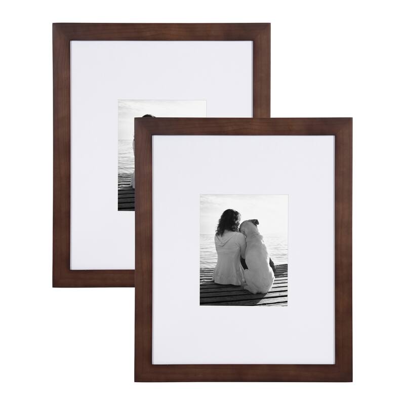 DesignOvation Museum Wood Picture Frame Set