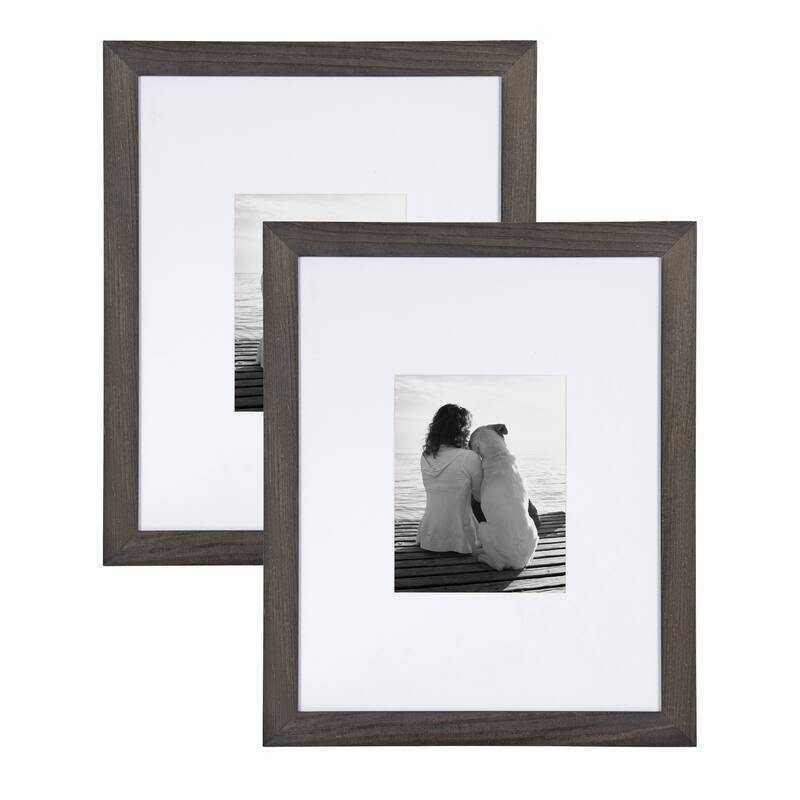 DesignOvation Museum Wood Picture Frame Set