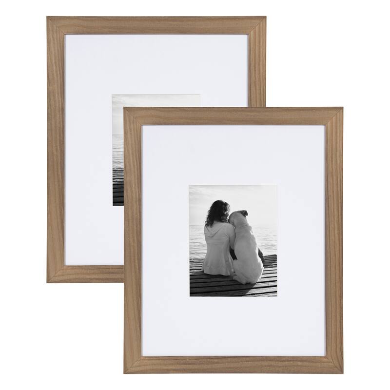DesignOvation Museum Wood Picture Frame Set