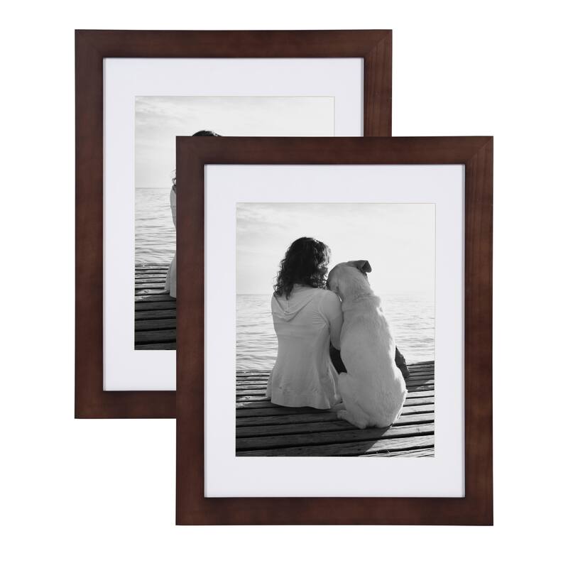 DesignOvation Museum Wood Picture Frame Set