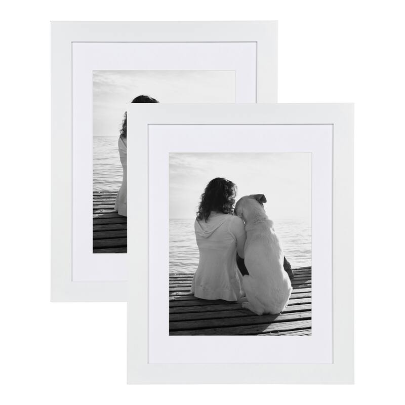 DesignOvation Museum Wood Picture Frame Set