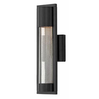 Hinkley Mist 1-Light Outdoor Wall Mount in Satin Black