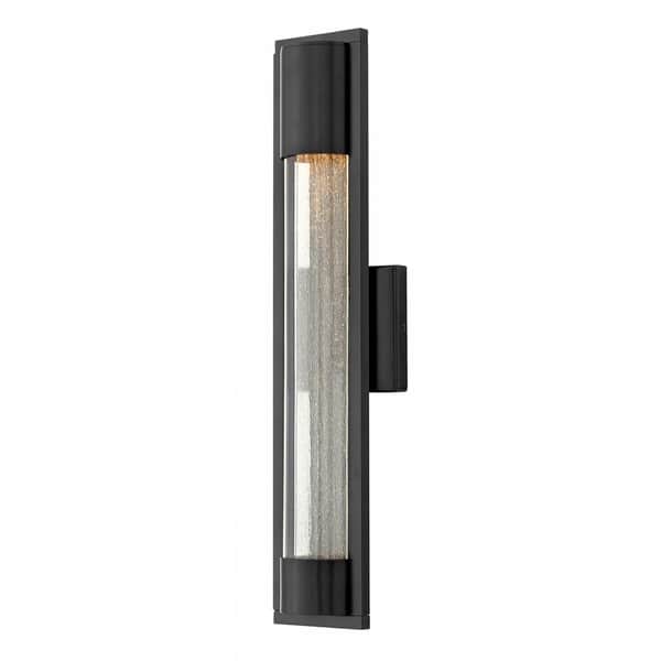 slide 1 of 1, Hinkley Mist 1-Light Outdoor Wall Mount in Satin Black