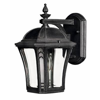 Hinkley Wabash 1-Light Outdoor Wall Mount in Museum Black