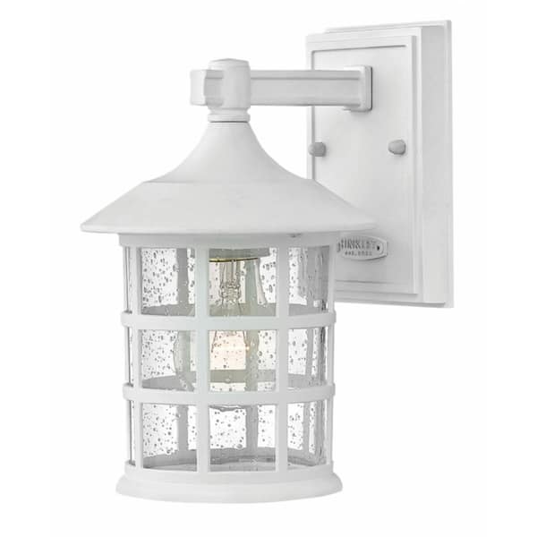 slide 1 of 1, Hinkley Freeport 1-Light Outdoor Wall Mount in Classic White