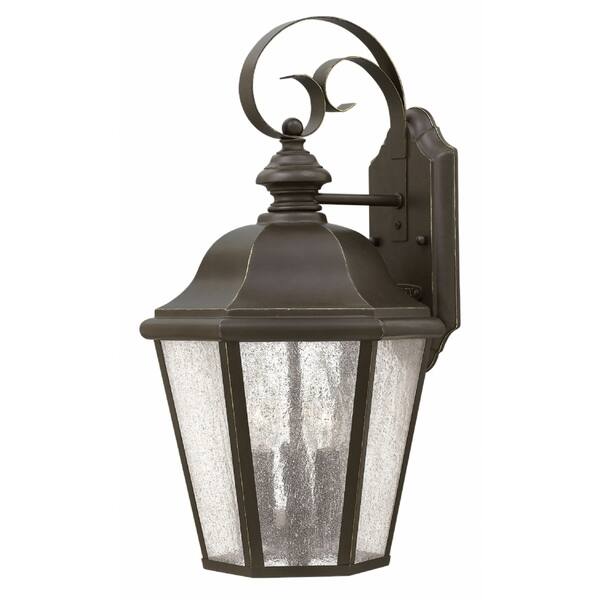 slide 1 of 1, Hinkley Edgewater 3-Light Outdoor Wall Mount in Oil Rubbed Bronze