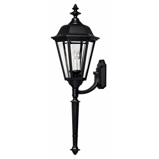 Hinkley Manor house 1-Light Outdoor Wall Mount in Black