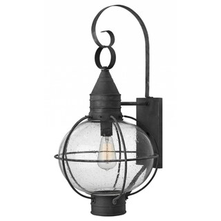 Hinkley Cape cod 1-Light Outdoor Wall Mount in Aged Zinc