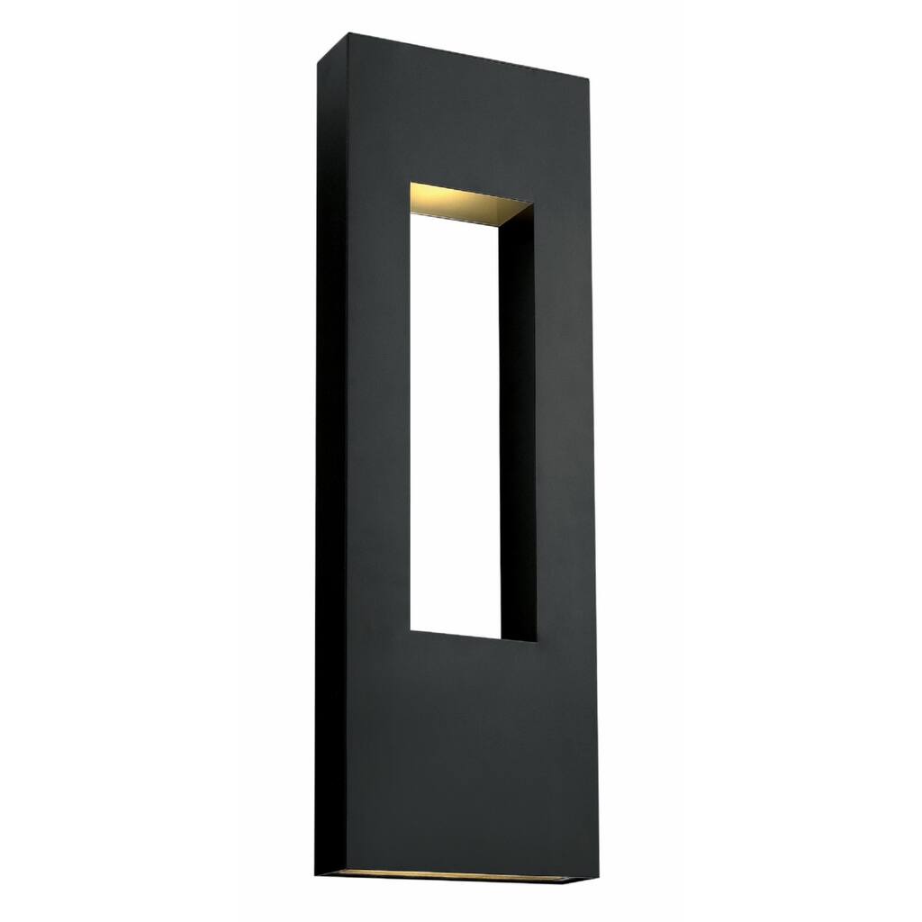 Hinkley Atlantis LED Outdoor Wall Mount in Satin Black