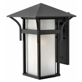Hinkley Harbor 1-Light Outdoor Wall Mount in Satin Black