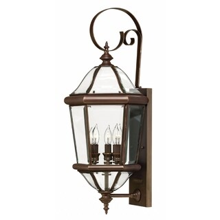 Hinkley Augusta 3-Light Outdoor Wall Mount in Copper Bronze