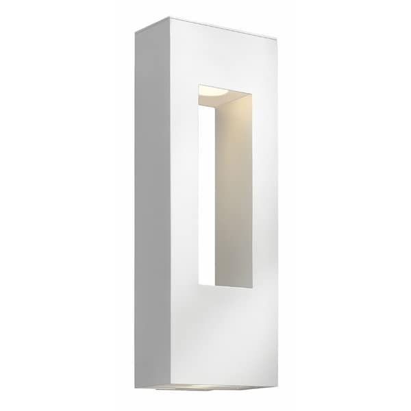 Hinkley Atlantis 2-Light Outdoor Wall Mount in Satin White. Opens flyout.