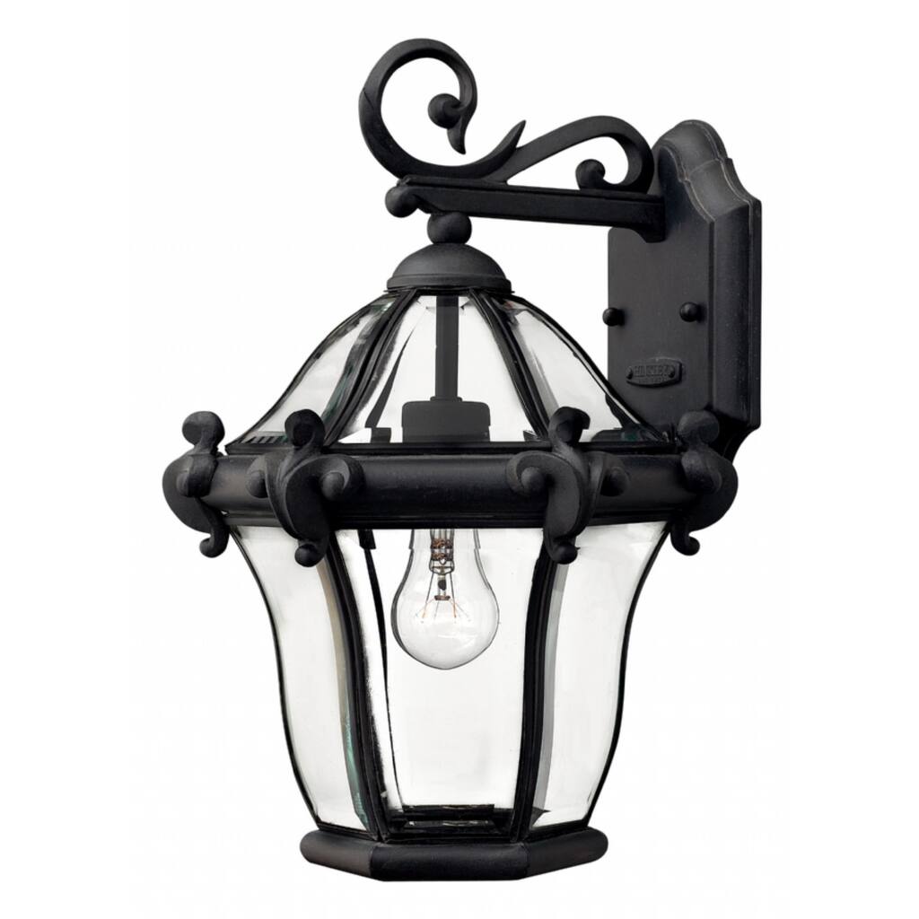 Hinkley San clemente 1-Light Outdoor Wall Mount in Museum Black