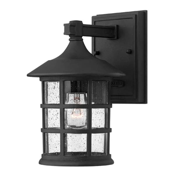 slide 1 of 1, Hinkley Freeport 1-Light Outdoor Wall Mount in Black