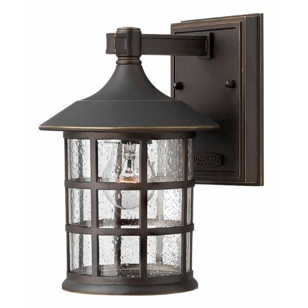 slide 1 of 1, Hinkley Freeport 1-Light Outdoor Wall Mount in Oil Rubbed Bronze