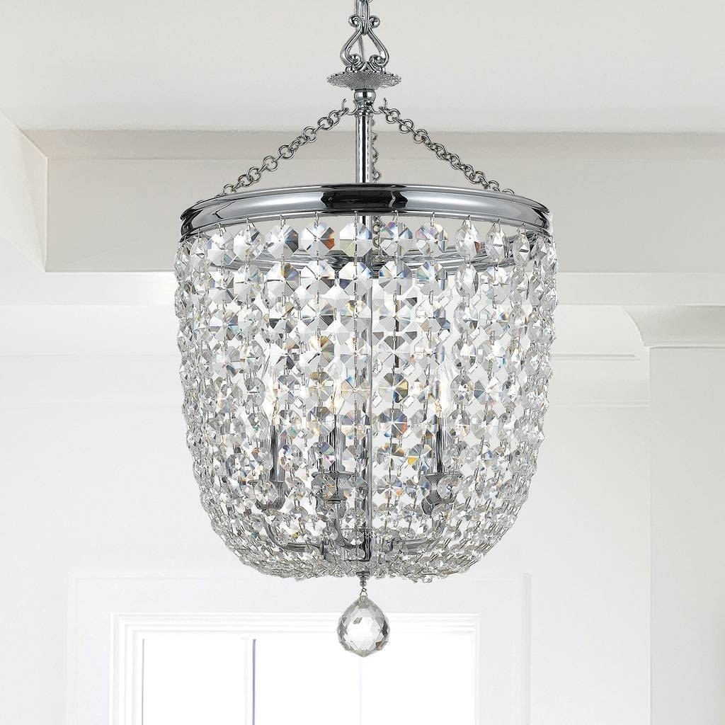 Traditional 5-light Polished Chrome/Crystal Chandelier - Chandeliers For Bedrooms by Overstock.com