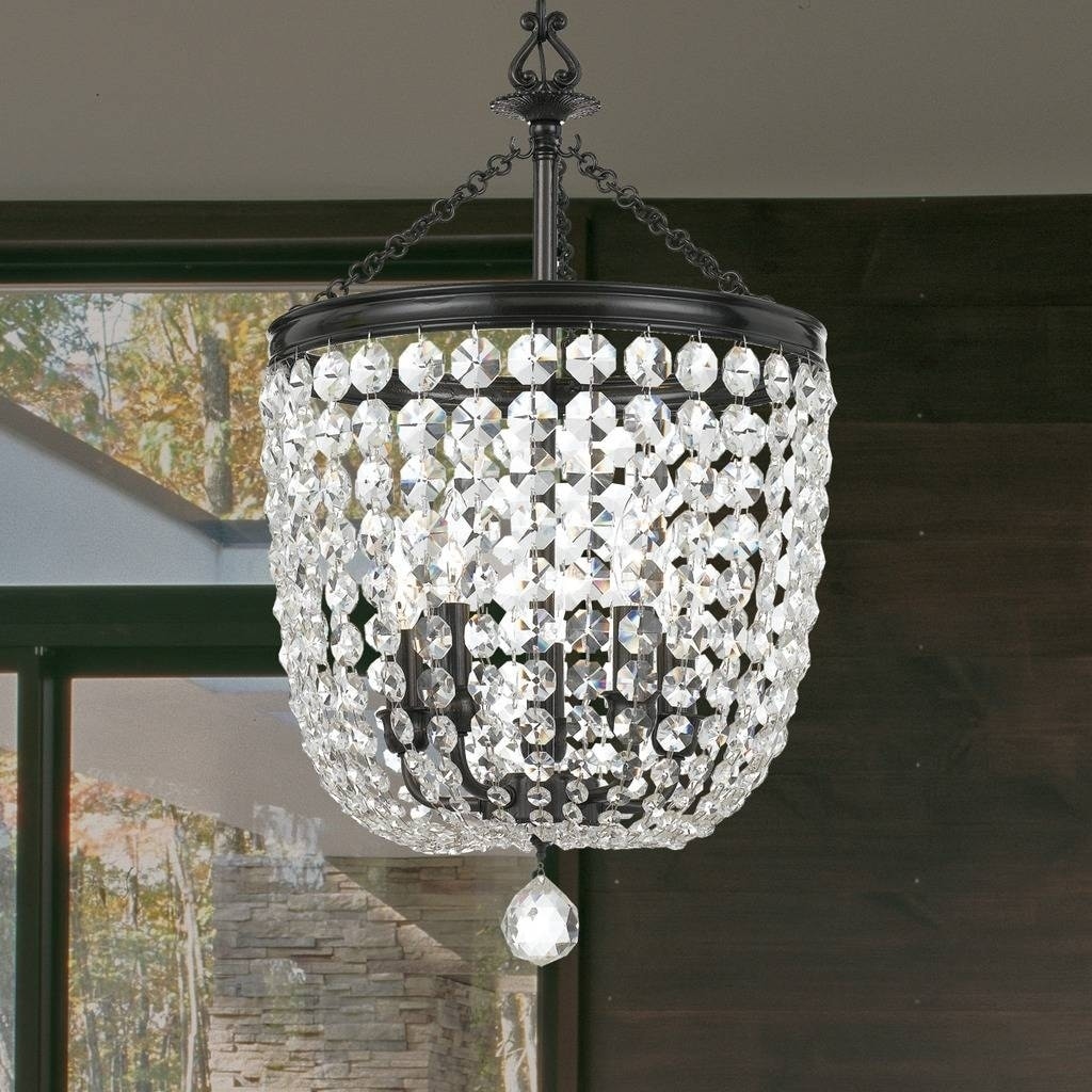 Traditional 5-light Vibrant Bronze/Crystal Chandelier - Chandeliers For Bedrooms by Overstock.com