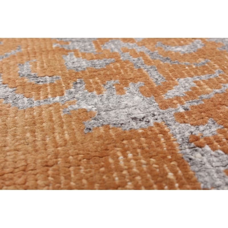 Hand-knotted La Seda Turquoise Silk, Wool Rug