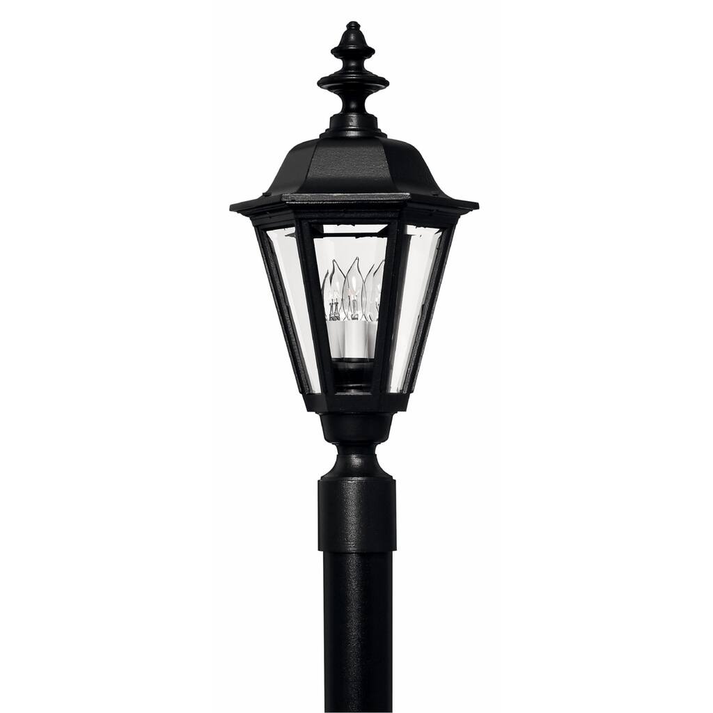 Hinkley Manor house 1-Light Outdoor Post Mount in Black