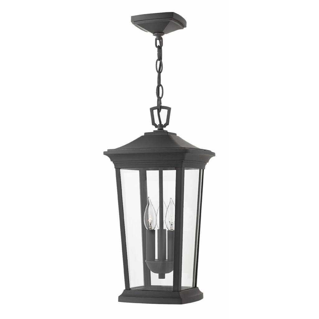 Hinkley Bromley 3-Light Outdoor Pendant in Museum Black