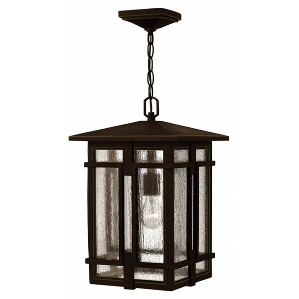 slide 1 of 1, Hinkley Tucker 1-Light Outdoor Pendant in Oil Rubbed Bronze