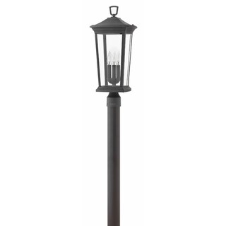 Hinkley Bromley 3-Light Outdoor Post Mount in Museum Black