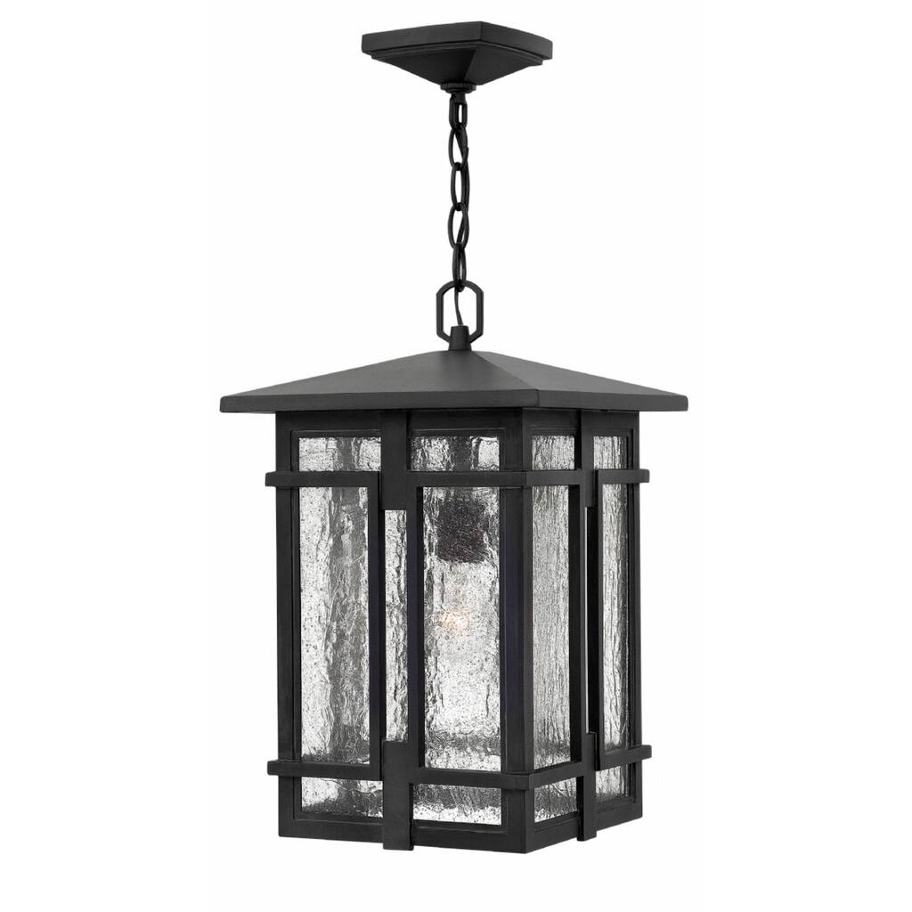 Hinkley Tucker 1-Light Outdoor Pendant in Museum Black