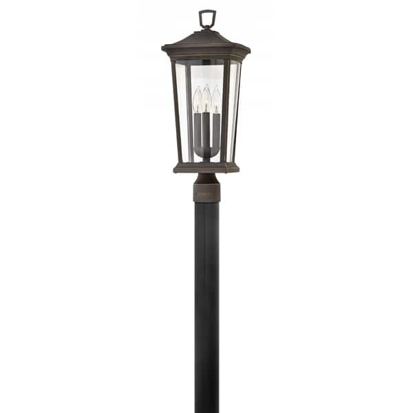 slide 1 of 1, Hinkley Bromley 3-Light Outdoor Post Mount in Oil Rubbed Bronze