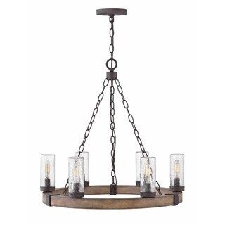 Hinkley Sawyer 6-Light Outdoor Chandelier in Sequoia
