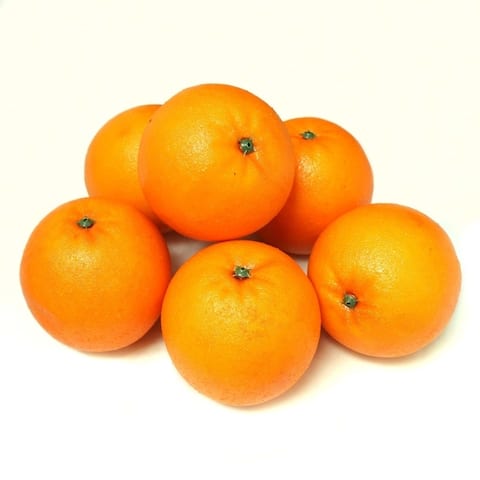 ALEKO Home Decoration Realistic Faux Fruits Lot of 6 Oranges