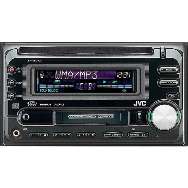 Shop JVC KW-XC410 Double DIN CD/ Cassette Receiver - Free Shipping ...