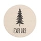 preview thumbnail 2 of 4, Explore Sign Farmhouse Travel Round Wall Hanging