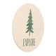 preview thumbnail 6 of 4, Explore Sign Farmhouse Travel Round Wall Hanging