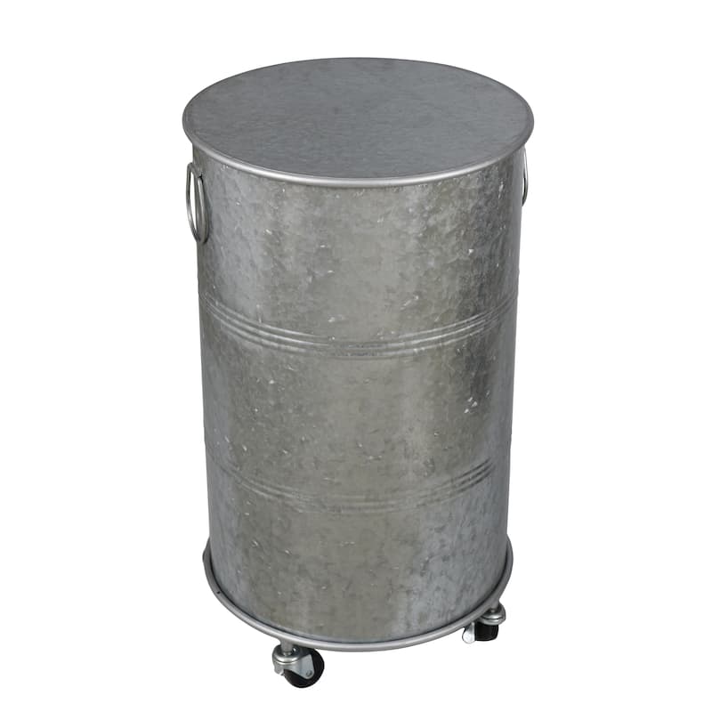 StyleCraft Church St. Galvanized Metal Side Table