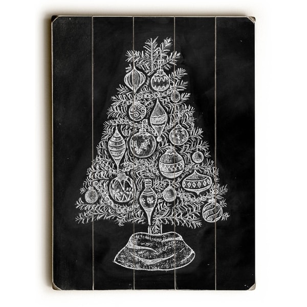 Christmas Tree - Planked Wood Wall Decor by Robin Frost