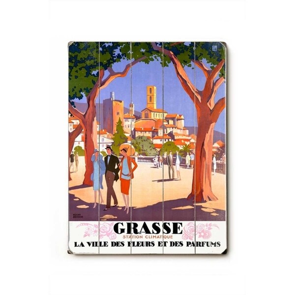 Grasse - Planked Wood Wall Decor by Roger Broders