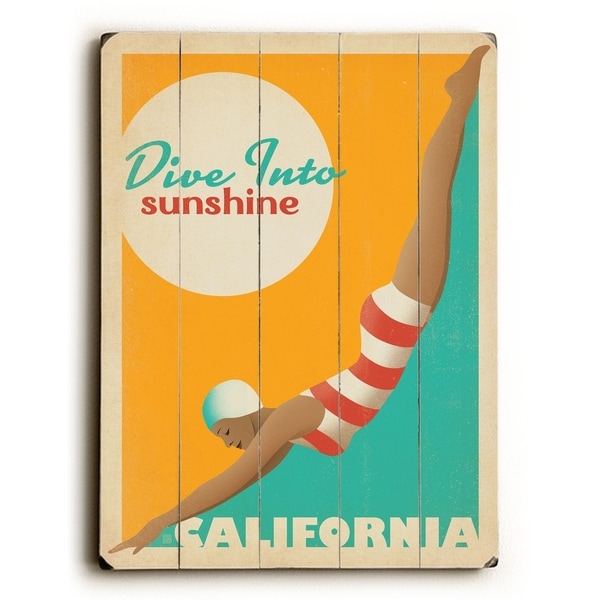 Sunshine - California - Planked Wood Wall Decor by Anderson Design Group