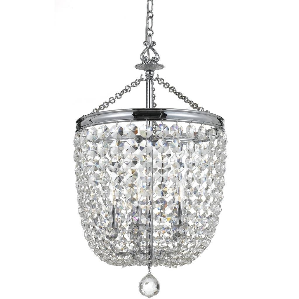 Crystorama Archer 5-light Chrome/Swarovski Spectra Crystal Chandelier - Chandeliers For Bedrooms by Overstock.com