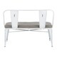 preview thumbnail 5 of 7, Oregon Industrial-Farmhouse Upholstered Bench - N/A
