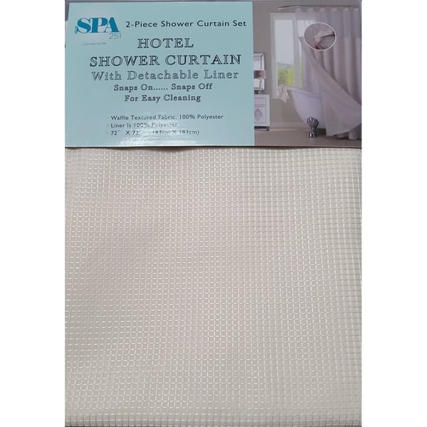 Dainty Home Complete Waterproof Shower Curtain With Dainty Home Complete Waterproof Shower Curtain With